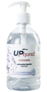 SABONETE LIQUIDO GLICERINADO FRASCO PUMP 500ML ALGODAO UP HAND ESSENTIAL