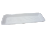 BANDEJA ISOPOR BDJ06 RASA BRANCA PC C/100UN