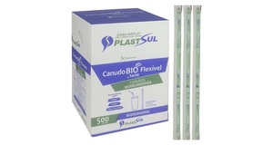 CANUDO PARA BEBIDAS SACHE BIO LONGO 24CMX5MM C/500UN