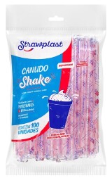 CANUDO MILKSHAKE SACHE 21CMx8MM C/100UN