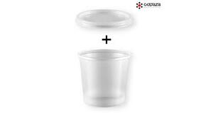 PACOTE KIT POTE E TAMPA REDONDO PRAFESTA 500ML C/24UN